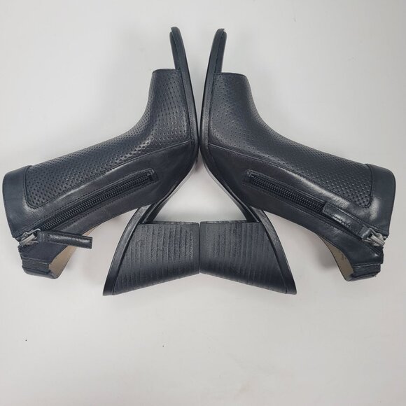 Naturalizer Yanni Women's Black Leather Open-Toe Heeled Sandals US Size 5M - Picture 8 of 10